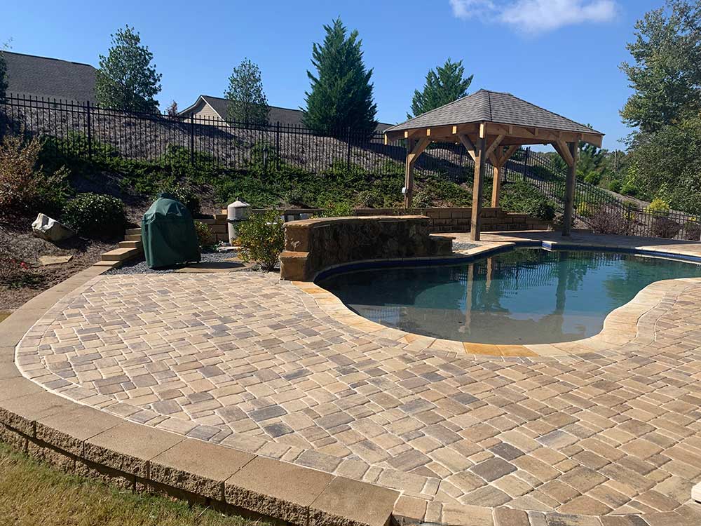 atlanta ga custom pool deck paver design and installation